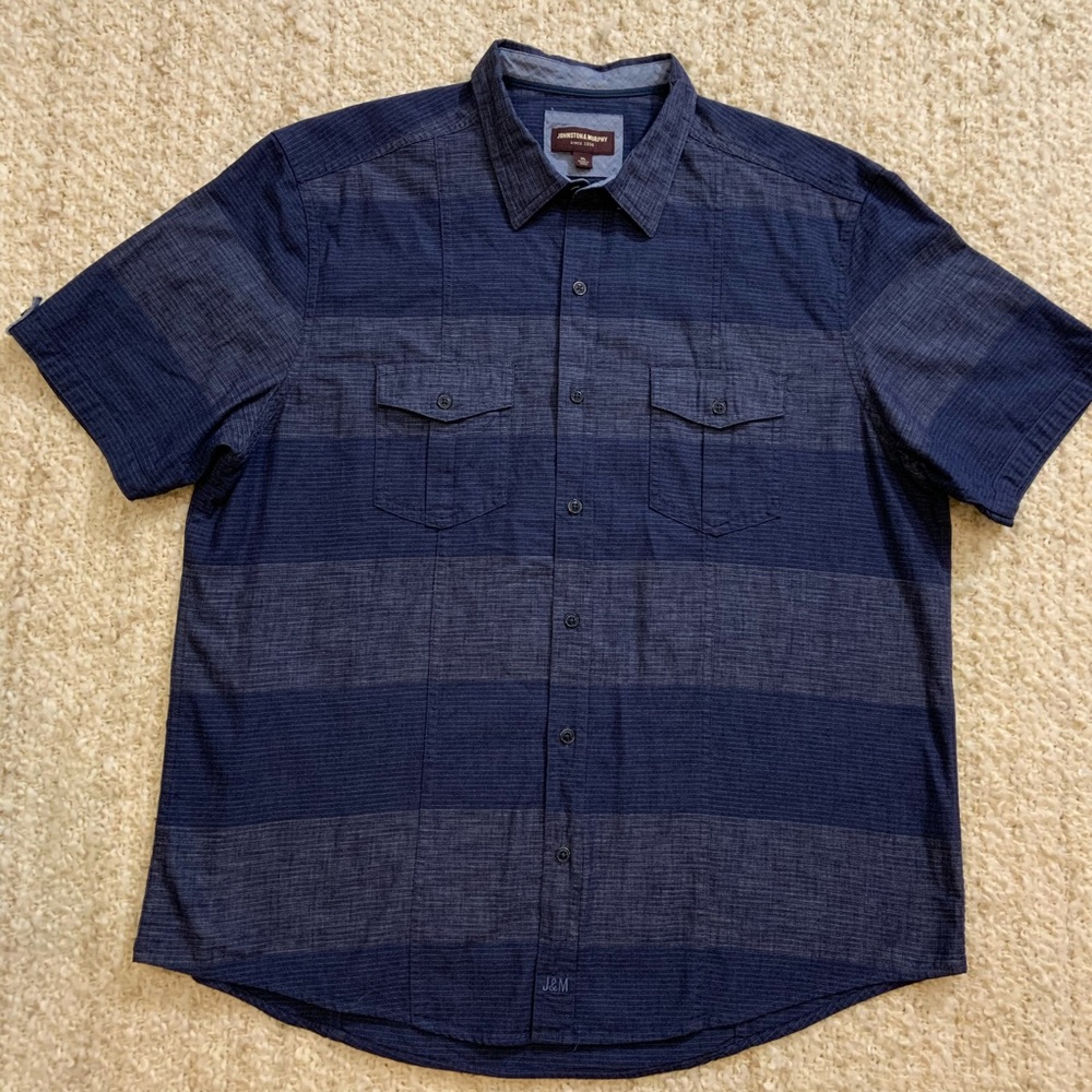 Johnston and Murphy short sleeve shirt XL